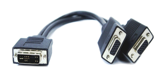 DATA CABLE - DVI 12+5 M to 2- VGA F Y Splitter