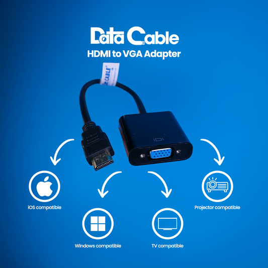 HDMI (M) to VGA (F) Adapter w/ Audio and Power port