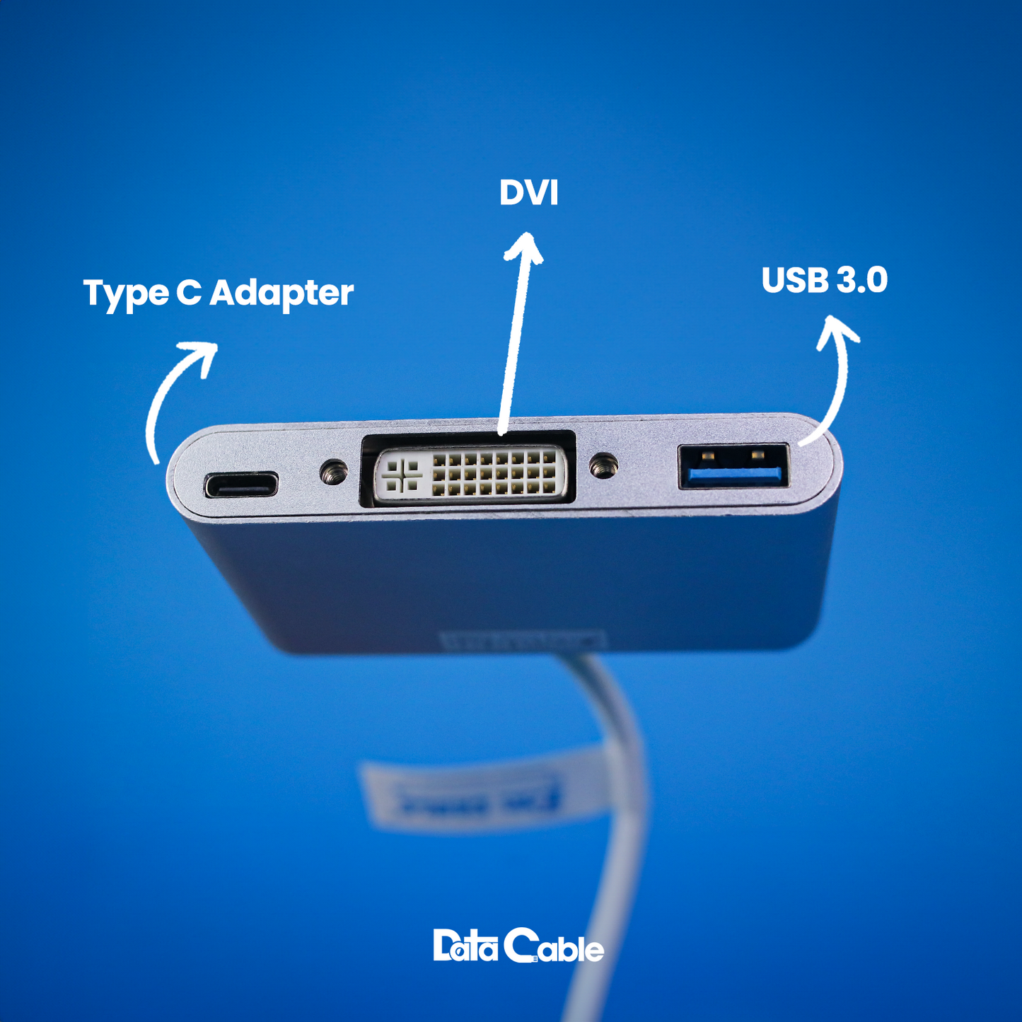 Type C to DVI(F) + USB 3.0 + Charging Port